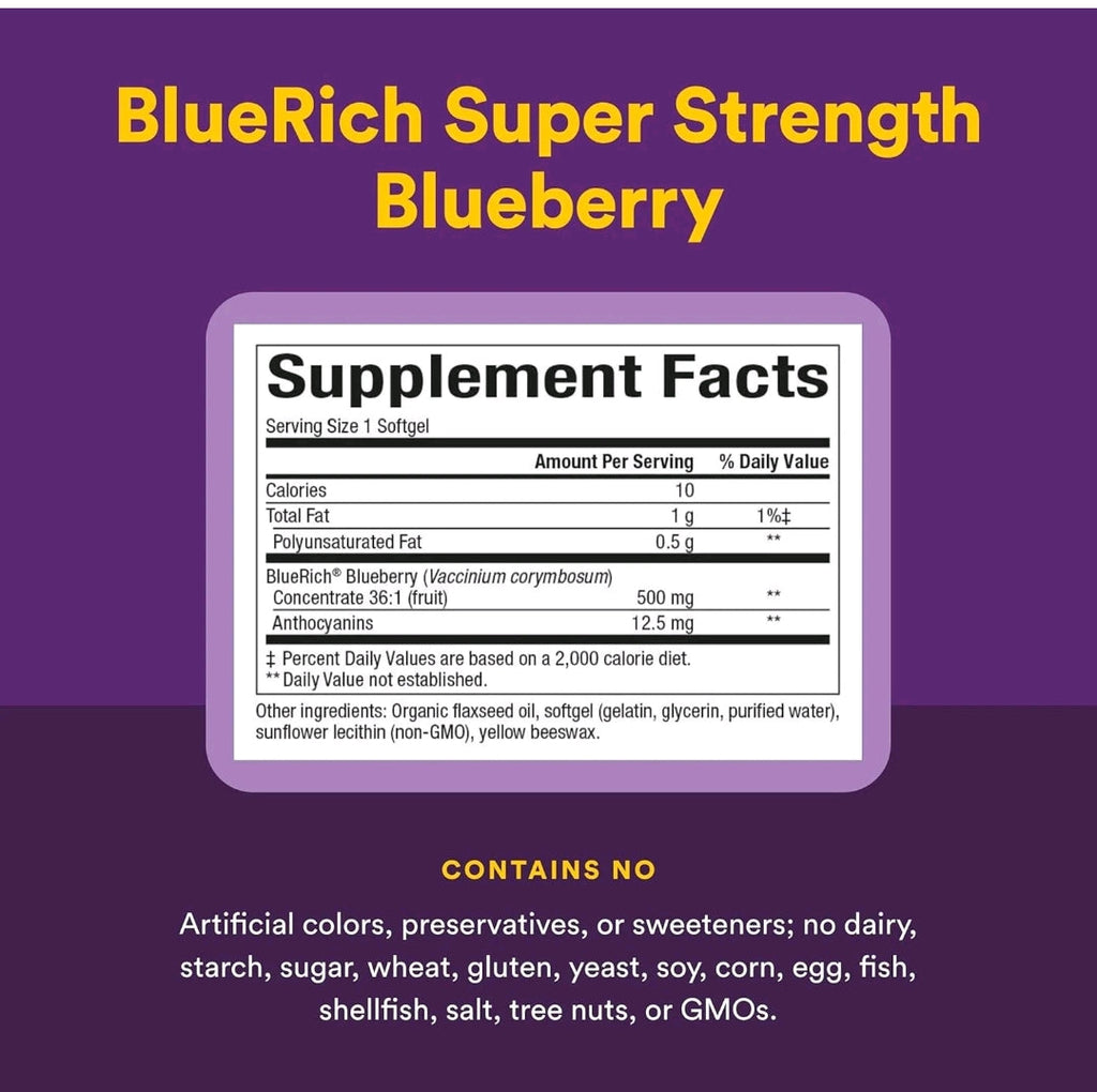 Natural Factors Blueberry Concentrate 500 mg