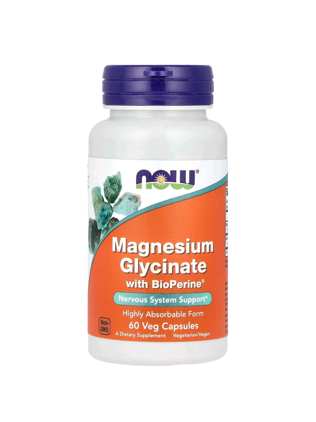 NOW Magnesium Glycinate with BioPerine( 60 Tablets)