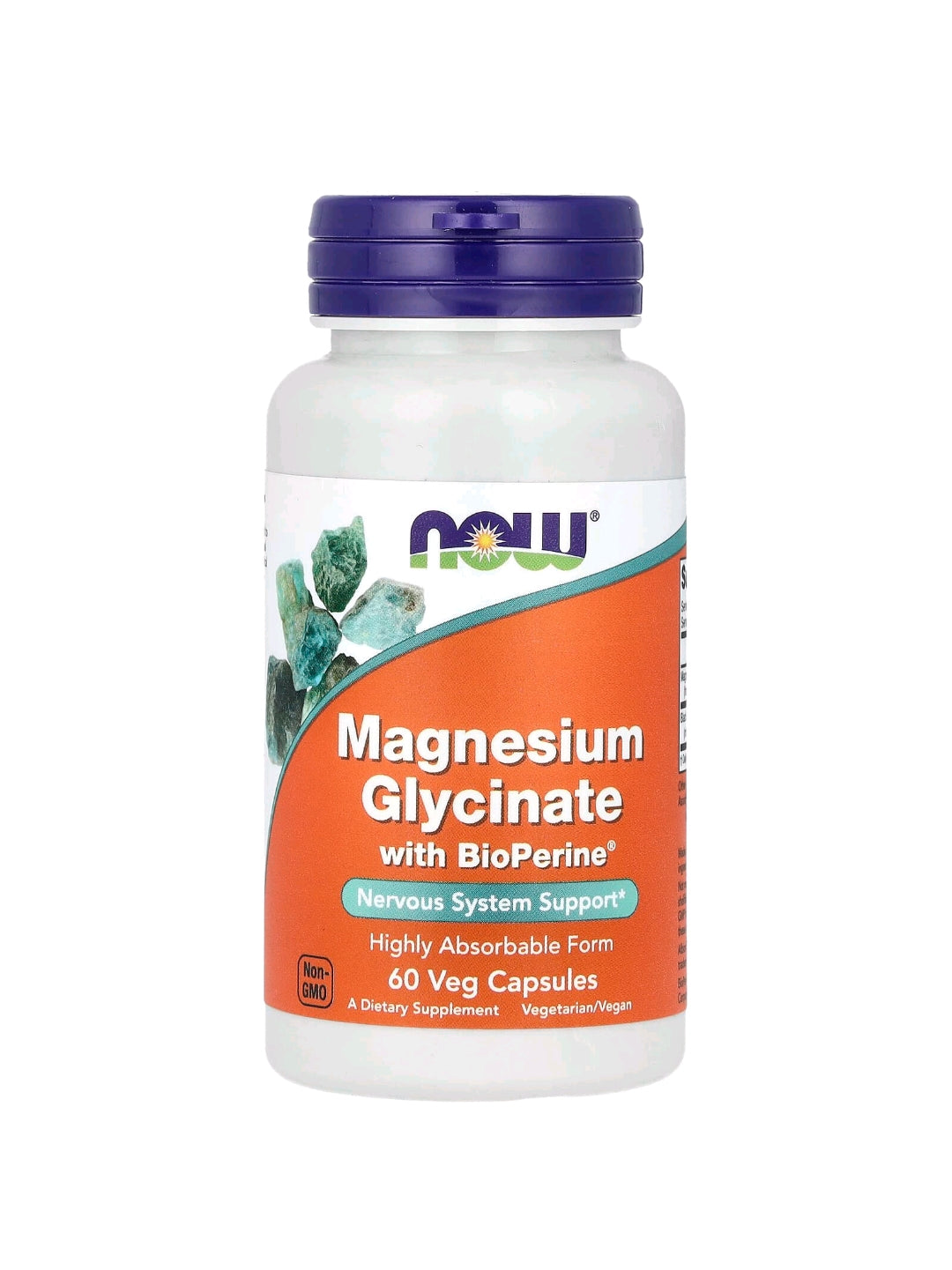 NOW Magnesium Glycinate with BioPerine( 60 Tablets)